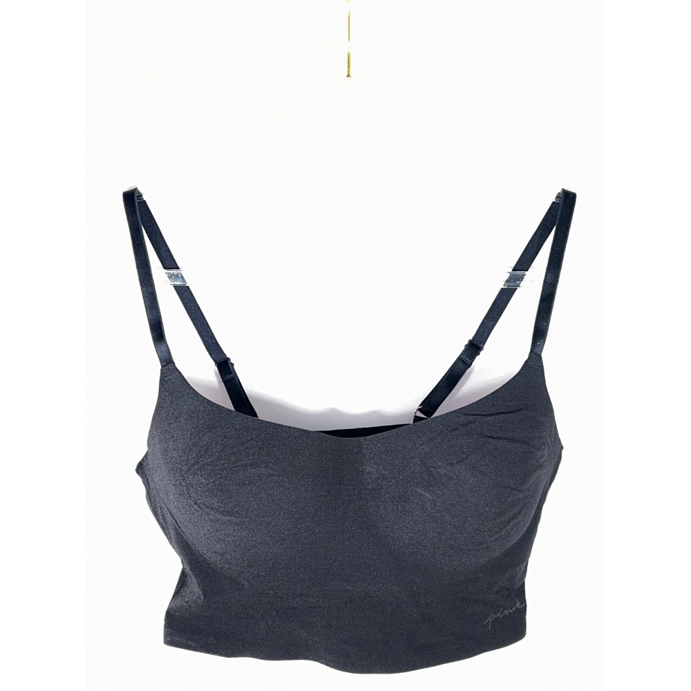 Pink Victoria's Secret Sport Yoga Bra Padded Activewear Workout Black Small